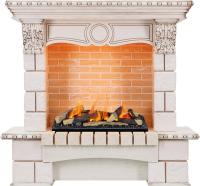 Dimplex Каминокомплект Pierre Luxe угловой - Слоновая кость / Шампань с очагом Cassette 600 LNH-INT (с дровами)