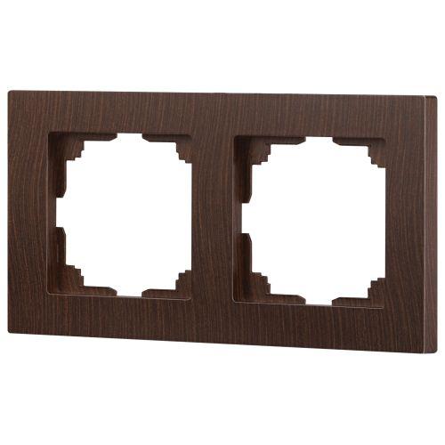 Рамка 2-м СП Accent 6-502-10 венге Intro Б0063754