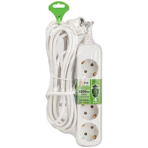 Удлинитель 4х5м с заземл. ПВС 3х0.75 UDL-10-450-E Greenline Эра Б0065060