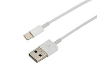 Кабель USB для iPhone 5/6/7 шнур 1м бел. (уп.10шт) Rexant 18-1121-10