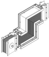 Секция Z вверх 1250А Al 3L+N+PER НК IP55 тран. IEK LB-1250A4-25-F-ZU