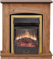 Royal Flame Каминокомплект Barcelona (разборный) - Дуб табачный с очагом Majestic FX M Brass