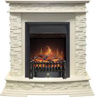 Royal Flame Каминокомплект Luzern - Слоновая кость с очагом Fobos FX Black