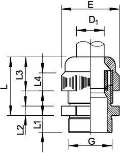 Ввод кабельный Dкаб. 12-18 взрывозащ. IP68 черн. V-TEC Eх M25 SW OBO 2050331