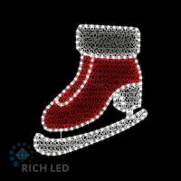 2Д Елочная игрушка Конёк мини, 620х550 мм, 24В, Деколэйс, Теплый белый