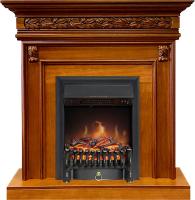 Royal Flame Каминокомплект Valletta - Орех с очагом Fobos FX Black