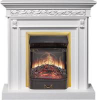 Royal Flame Каминокомплект Valletta - Белый (Ширина 1040 мм) с очагом Majestic FX M Brass