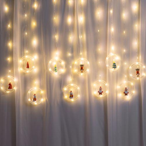 Гирлянда светодиодная ENING-MG "Занавес Волшебство" 2.7х0.5м 120LED IP20 тепл. Бел. Эра Б0060414