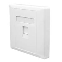 Панель лицевая 1 порт 80х80 Keystone шторка SUPRLAN 10-0333