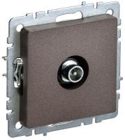 Розетка телевизионная проходная TV СП Brite РТВ10-0-БрТБ механизм бронза IEK BR-A10-P-K45