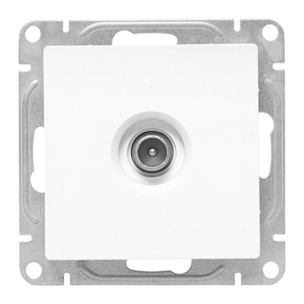 Розетка телевизионная оконечная TV СП Эпика механизм бел. EKF UP1-SOW-TV-3