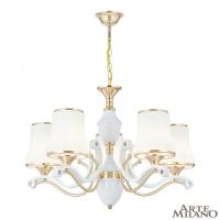 Подвесная люстра Arte Milano 303987/5 Wh/Gd
