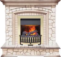 Dimplex Каминокомплект Preston - Белый/Слоновая кость с патиной с очагом Danville Brass FB2