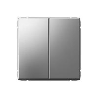 Переключатель 2-кл. ArtGallery 10AX быстрозажим. клем. механизм сталь SE GAL000965S