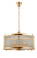 Подвесная люстра Crystal Lux TADEO SP6 D600 GOLD/TRANSPARENTE