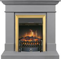 Royal Flame Каминокомплект California STD CRM (Разборный) - Санд грей с очагом Fobos FX Brass