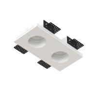 QUASAR 55 DUO FLAT Встраиваемый потолочный гипсовый светильник