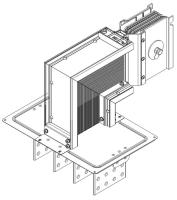 Секция фланцевая вниз Тип1 2000А Al 3L+N+PER НК IP55 тран. IEK LB-2000A4-25-F-FD1