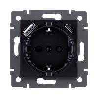 Розетка KOLLINGER REA-004BK