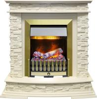 Dimplex Каминокомплект Luzern - Слоновая кость с очагом Danville Antique Brass FB2