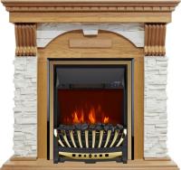 Royal Flame Каминокомплект Dublin - Дуб / Сланец белый с очагом Aspen Gold