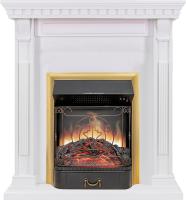 Royal Flame Каминокомплект Orlean - Белый с очагом Majestic FX Brass