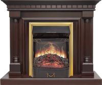 Royal Flame Каминокомплект Dallas - Темный дуб с очагом Majestic FX M Brass