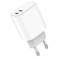 Сетевое зарядное устройство с двумя портами USB-C + USB-C, 20Вт REXANT