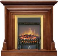 Royal Flame Каминокомплект Bradford - Орех с очагом Fobos FX M Brass