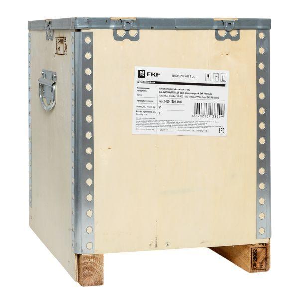 Выключатель автоматический 3п 1600/1600А 55кА ВА-450 стац. EKF mccb450-1600-1600