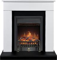 Royal Flame Каминокомплект Bergen (Разборный) - Белый с черным (Ширина 900 мм) с очагом Fobos FX Black