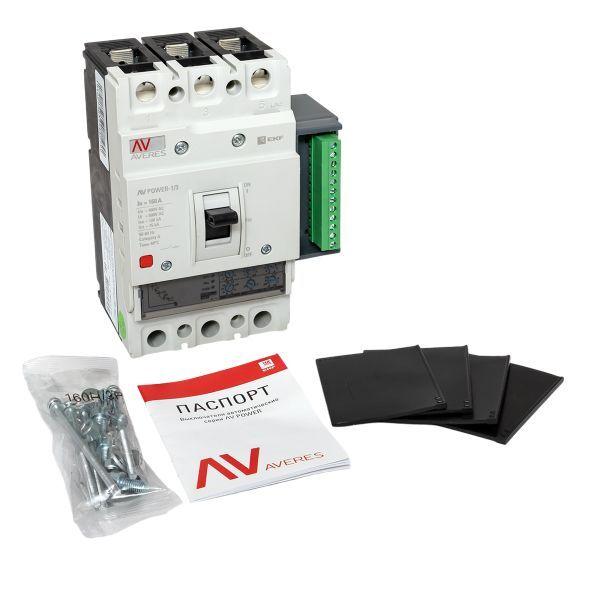 Выключатель автоматический 160А 100кА AV POWER-1/3 ETU2.2 AVERES EKF mccb-13-160H-2.2-av