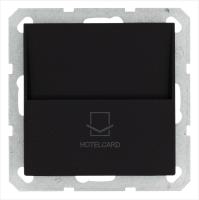 Выключатель карточный 10А IP20 отельный механизм черн. матовый soft touch Jasmart G6209PB