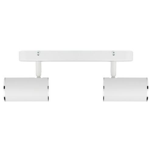 Светильник OL35-2 WH MR16 GU10 IP20 настенно-потолочный спот бел. хром ЭРА Б0056365