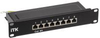 Патч-панель 1U кат.6A STP 8 портов 10" Dual IDC ITK PP08-1UC6AS-D05-10