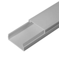 Кабель-канал 40х16 L2000 с двойн. замком RAL7035 сер. Промрукав PR03.0074