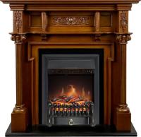 Royal Flame Каминокомплект Oxford - Орех с очагом Fobos FX Black