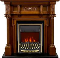 Royal Flame Каминокомплект Oxford - Орех с очагом Aspen Gold