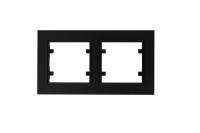 Рамка двойная горизонтальная Karea черн. Makel 56054702