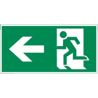 Знак "ФИГУРА / СТРЕЛКА ВЛЕВО" 240х120мм для аварийно-эвакуационного светильника IP65 VARTON V5-EM03-60.003.115