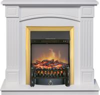 Royal Flame Каминокомплект Boston - Белый (Высота 925см) с очагом Fobos FX M Brass