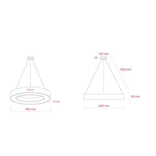 Светильник светодиодный SPO-133-W-40K-045 600х600х80 45Вт 4000К бел. корпус ЛТ ЭРА Б0058904