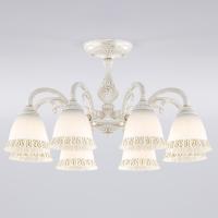 Люстра на штанге Eurosvet 60107/8 белый с золотом