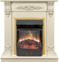 Royal Flame Каминокомплект Palermo SFT (Разборный) - Слоновая кость с очагом Majestic FX Brass