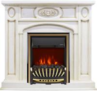 Royal Flame Каминокомплект Florence - Слоновая кость с патиной с очагом Aspen Gold