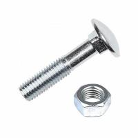 Болт мебельный с гайкой М6х50 DIN 603 оцинк. (уп.8шт) Tech-Krep/Zitar 108763