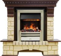Dimplex Каминокомплект Pierre Luxe - Темный дуб / Шампань (Высота 1050мм) с очагом Cavendish