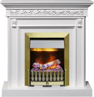 Dimplex Каминокомплект Valletta - Белый (Ширина 1040 мм) с очагом Danville Antique Brass FB2
