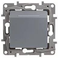 Выключатель карточный 1-кл. СП Etika 2А IP20 с выдержкой времени и подсветкой для гостиничных номеров механизм алюм. IEK 672493