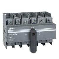 Рубильник 3п 125A реверсивный c рукояткой для прямой установки TwinBlock EKF tb-s-125-3p-rev